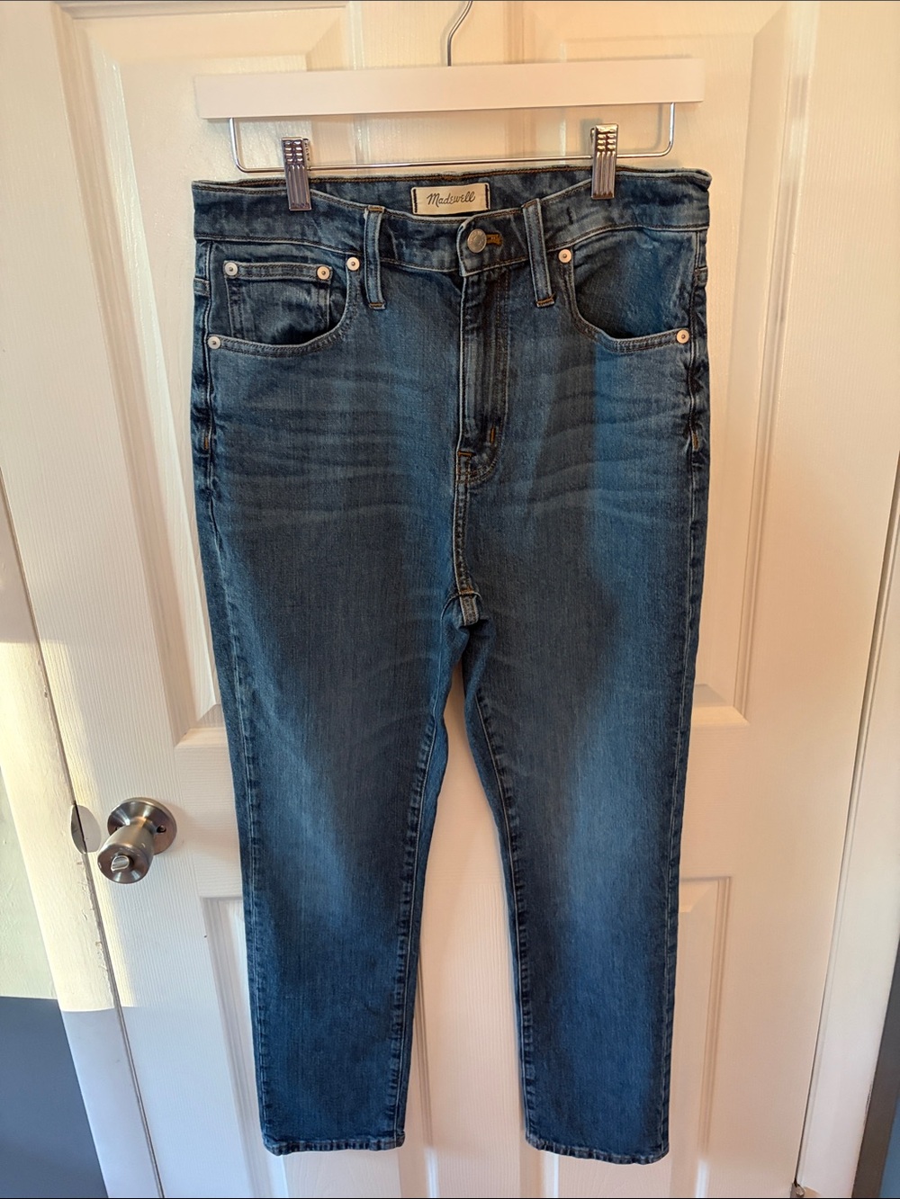 Madewell Women’s High-Rise Medium Wash Straight Leg Jeans Size 29 Boy Jean
